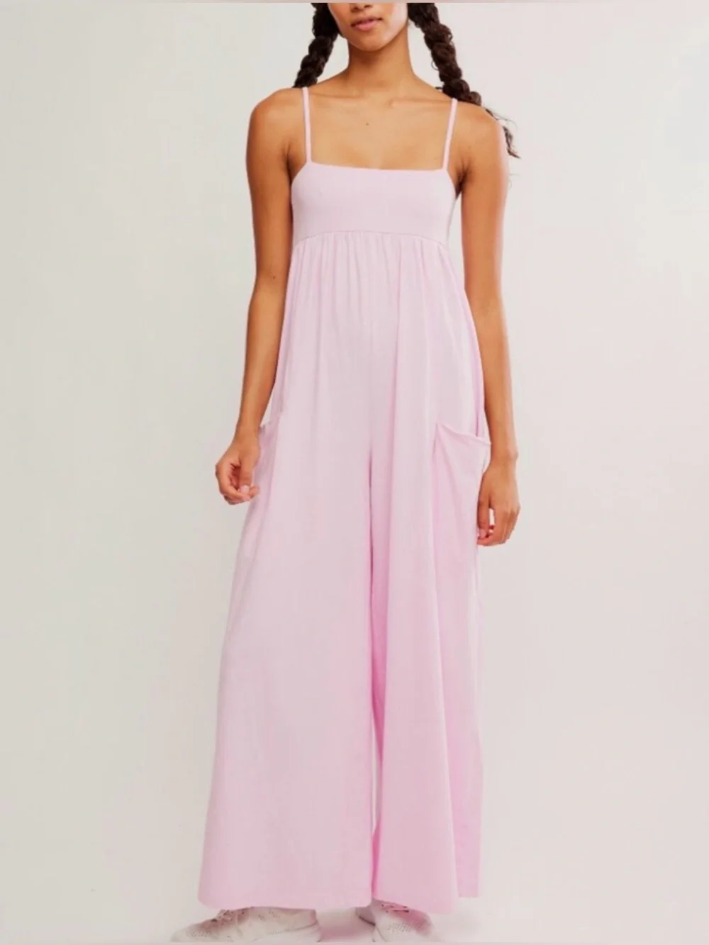 FP Movement Hot Shot Strappy Onesie in Powder Pink: S - Picture 2 of 7